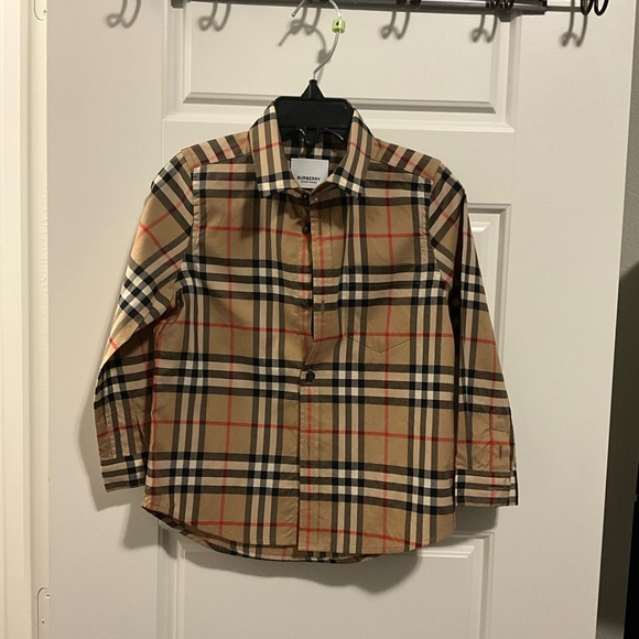 Burberry Other - Burberry-Boy's Owen Check-Print Shirt, Size 4yr old.